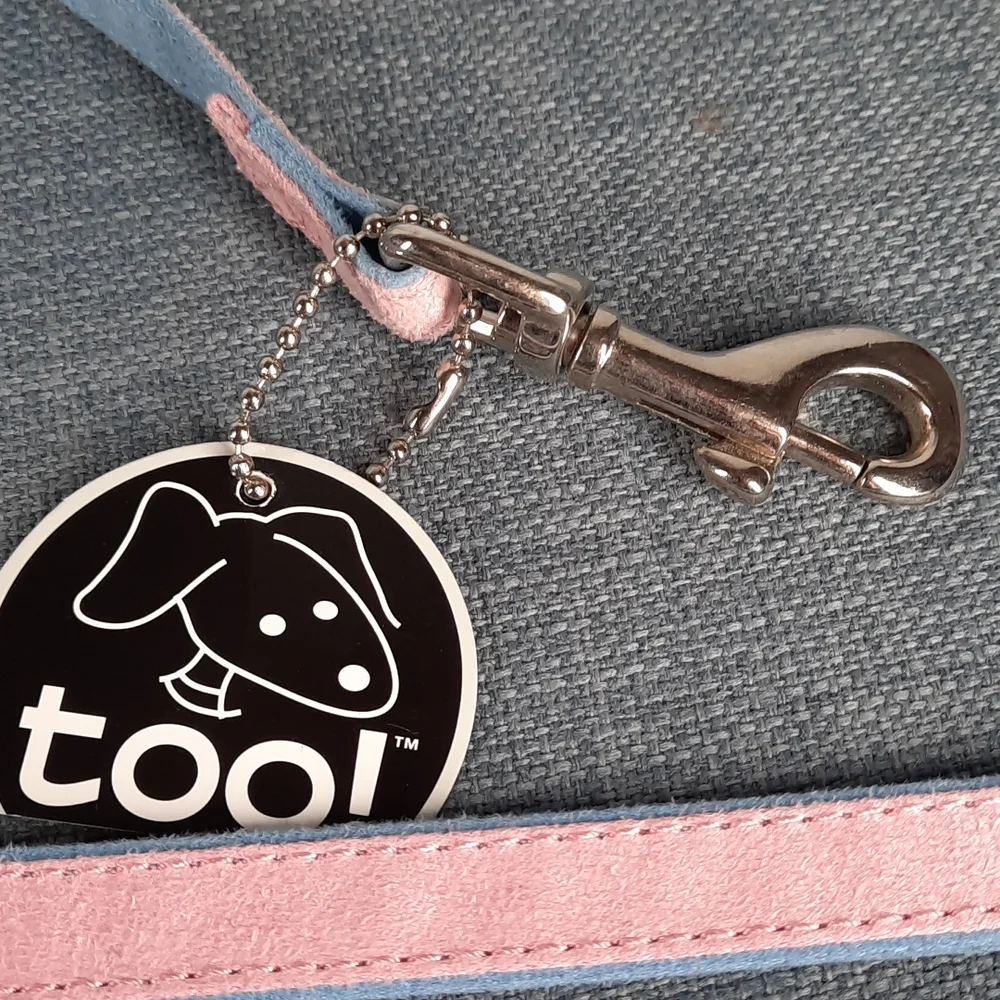 Toy Small Dog Suede Leash Lead Pink Blue Pet Fashion by Too! 5'